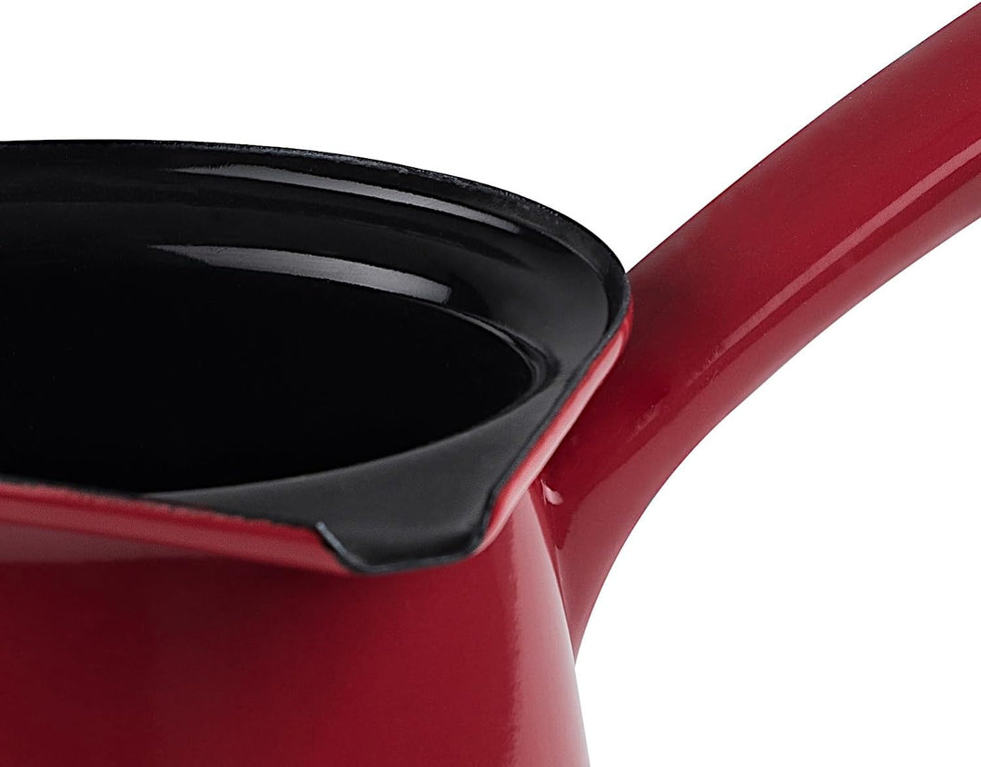 Riess, 0445-020, Kaffeekocher, CLASSIC - COLOR ROT, Durchmesser 11 cm, Inhalt 0.75 Liter, Höhe 10.5