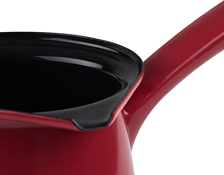 Riess, 0445-020, Kaffeekocher, CLASSIC - COLOR ROT, Durchmesser 11 cm, Inhalt 0.75 Liter, Höhe 10.5