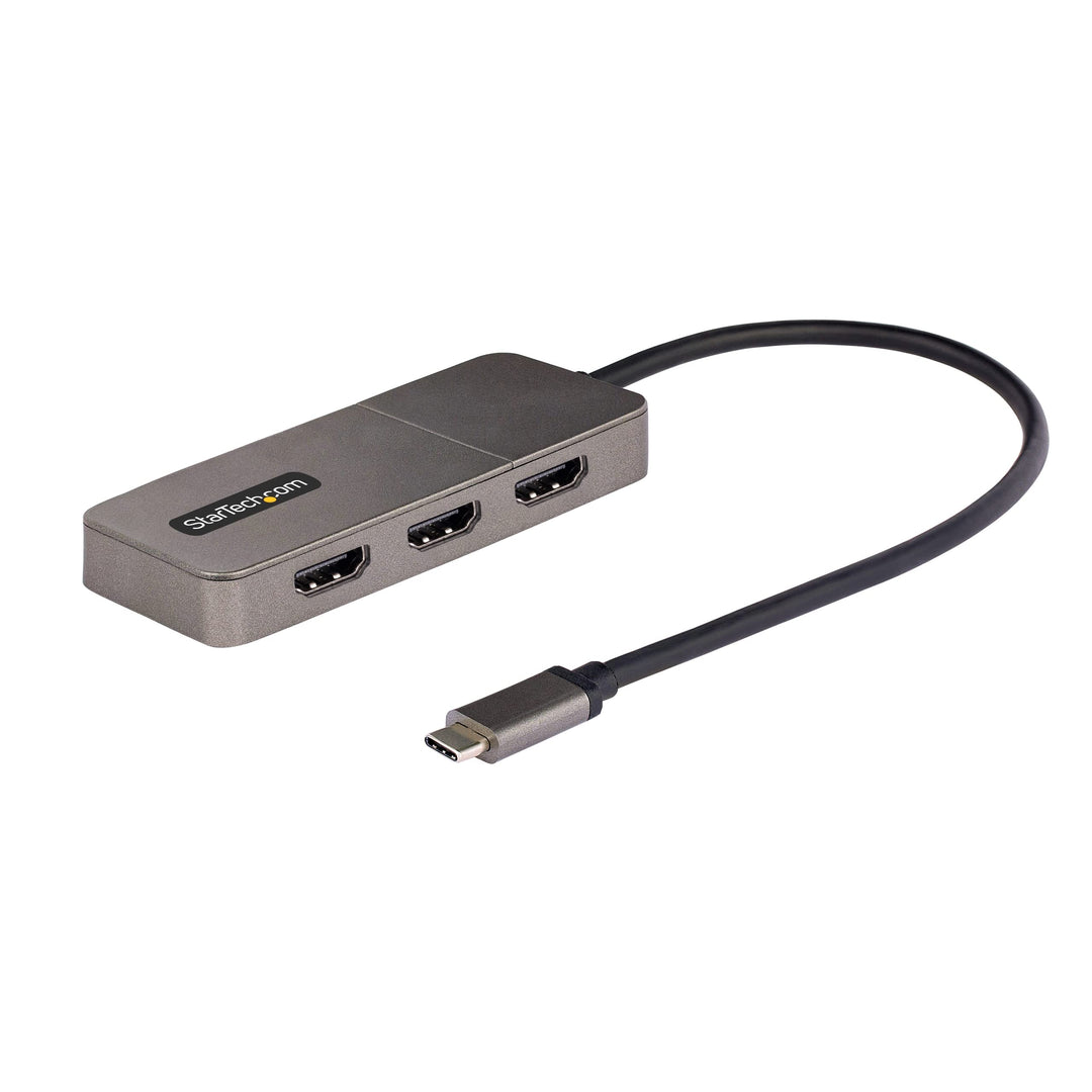 StarTech.com 3-Port USB-C Multi-Monitor Adapter, USB-C auf 3X HDMI MST Hub, Dreifach 4K 60Hz HDMI La