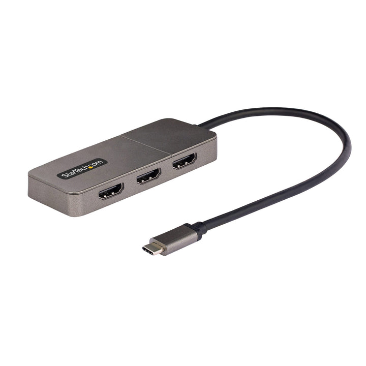StarTech.com 3-Port USB-C Multi-Monitor Adapter, USB-C auf 3X HDMI MST Hub, Dreifach 4K 60Hz HDMI La