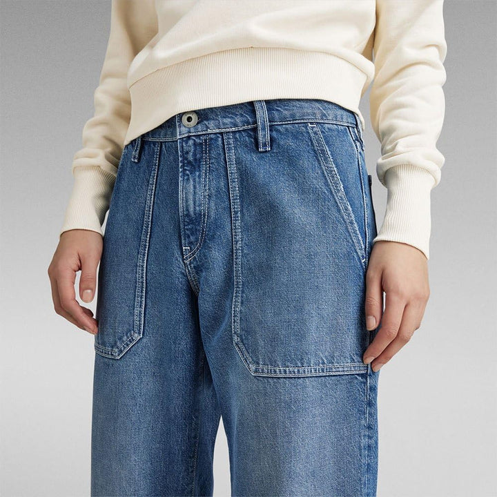 G-STAR RAW Damen Judee Carpenter Loose Jeans 30W / 34L Blau (Faded Blue Pool D23590-d442-g121), 30W