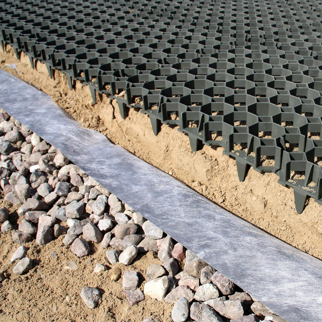 Wohnkult Rasengitter 50x50x4cm grün Rasenplatte Gehwegplatte Rasenwabe Bodenwabe (20 Stück 50 x 50 x