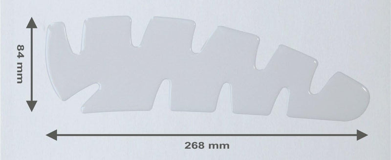 BIKE-label Seitentank Pad Motorrad Lackschutz Aufkleber Transparent 800021