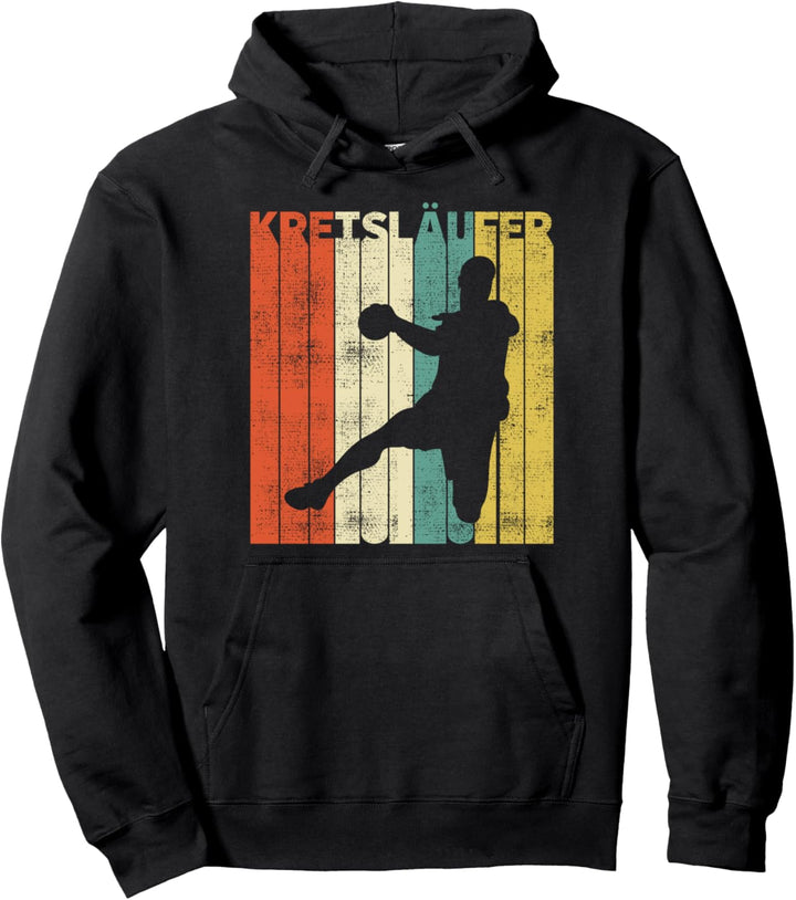 Retro Kreisläufer Handball Sport Handballer Geschenk Pullover Hoodie