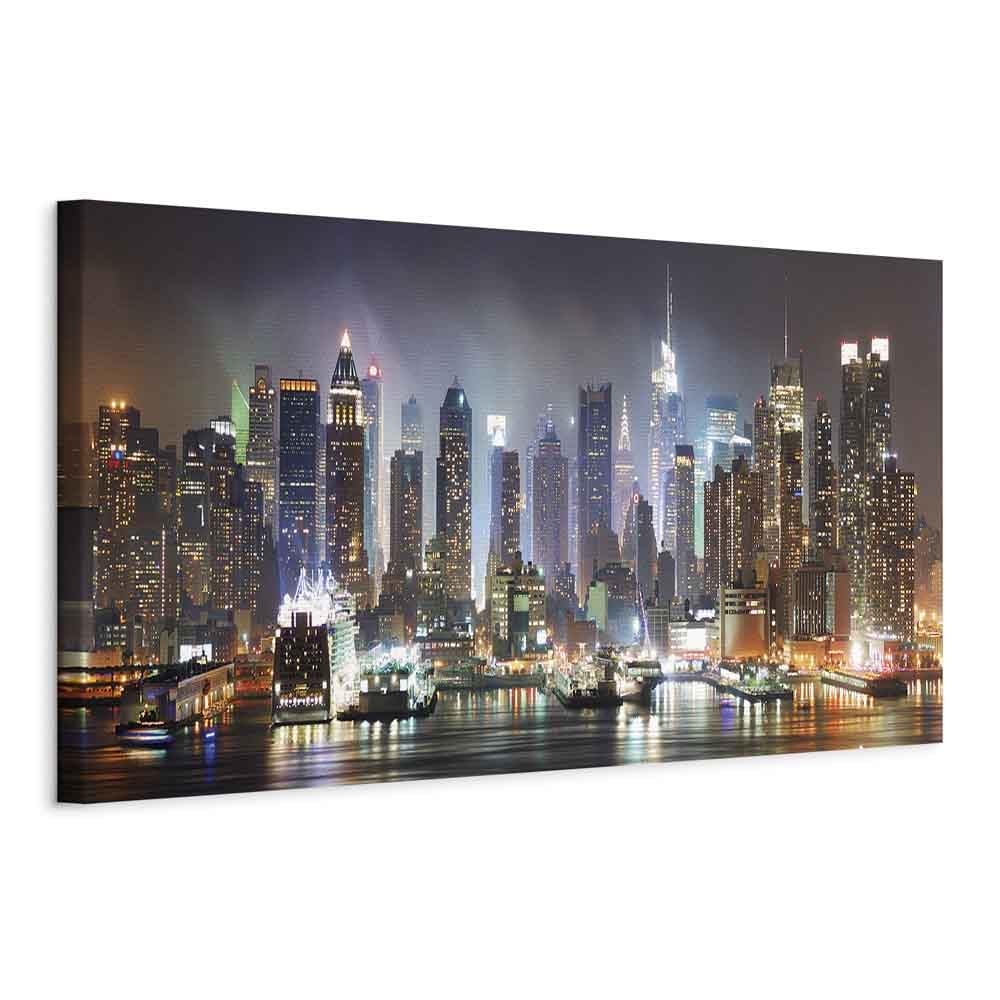 murando - Wandbilder XXL New York 135x45 cm 1 tlg - Wand Deko Vlies Leinwand Bilder Gross Wanddeko W