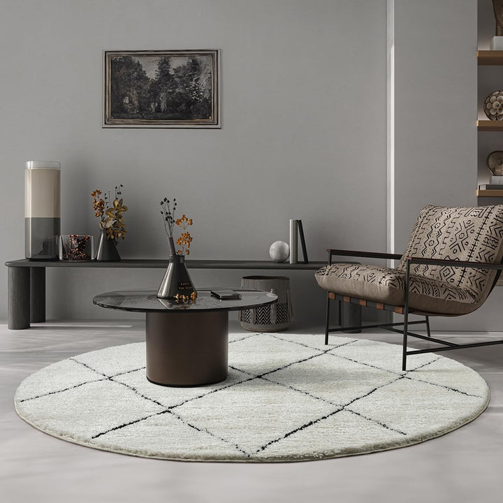 the carpet Velvet eleganter Designer Teppich Wohnzimmer, weicher &amp; pflegeleichter Hochflor Wohnzimme