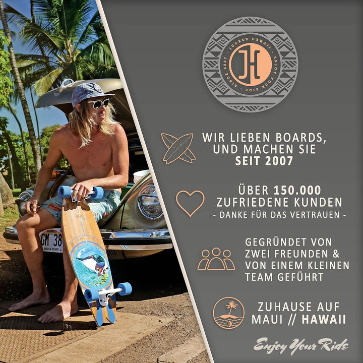JUCKER HAWAII Longboards | Qualität vom Longboard Profi | Longboard HOKU in verschiedenen Designs |
