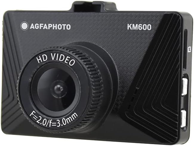 AgfaPhoto Realimove KM600 HD Dashcam | Auto Kamera mit 2“ LCD Bildschirm & 120 Degree-Weitwinkel Obj