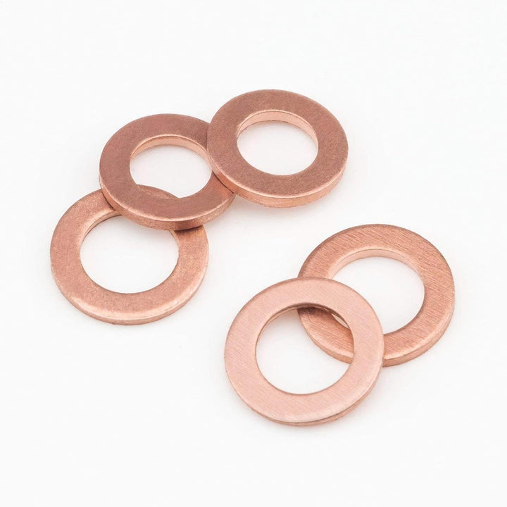 Copper Metric Sealing Washers, Sealing Gasket Flat Ring, Crush Bolt Washer Kit, Oil Drain Plug Crush