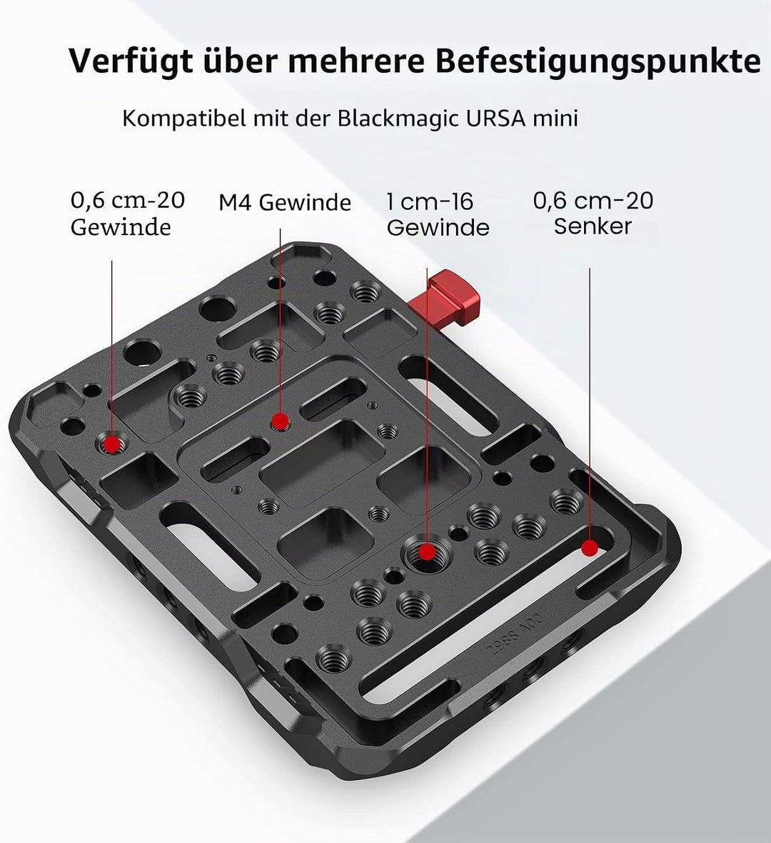 SMALLRIG V Mount Batterieplatte Baterry Plate mit verstellbarem Arm - 2991