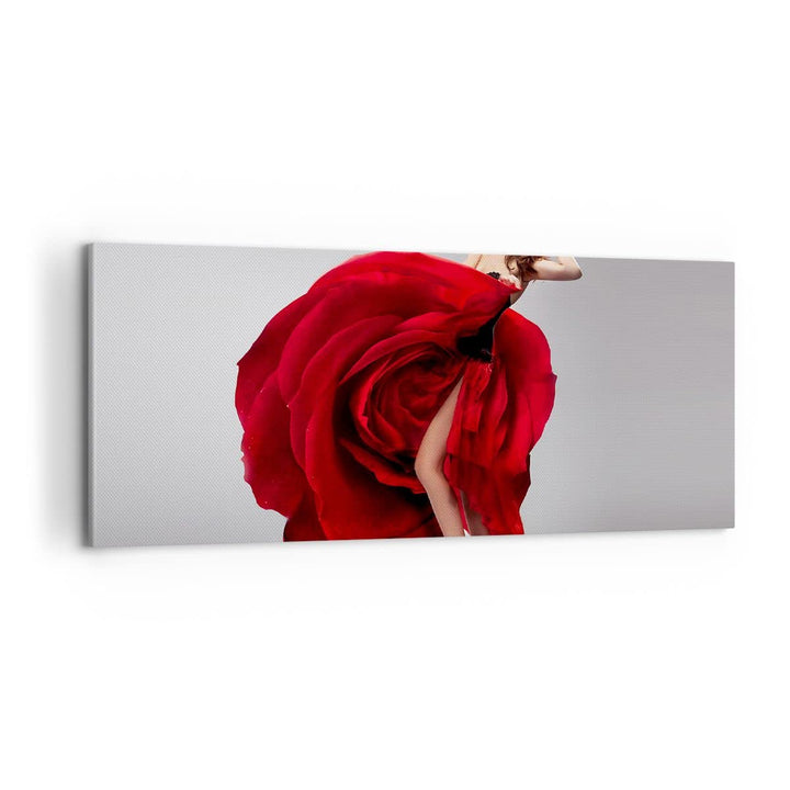 ARTTOR Bilder auf Leinwand 100x40cm Leinwandbild Karneval Kleidung Kultur Tänzerin Gross Wanddeko Bi