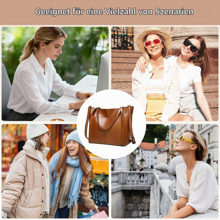 NICOLE&amp;DORIS Neue Handtaschen für Frauen Tote Handtaschen Damen Chic Umhängetaschen grosse Kapazität