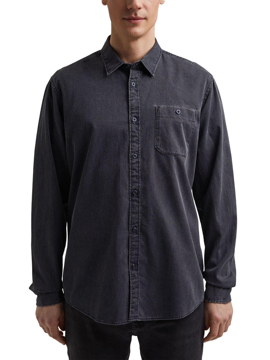 ESPRIT Herren 021CC2F306 Hemd, 404/NAVY 5, M