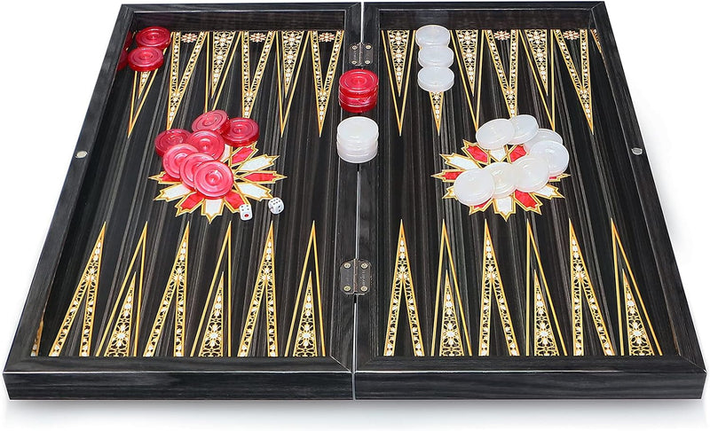 Orientalische Backgammon TAVLA XL Intarsien Look