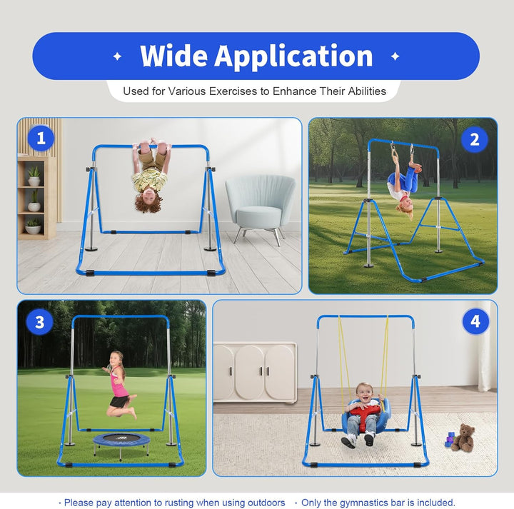 Gymnastik Reck Stufenbarren Klimmzugstange Reckstange Turnen Training Klappbare Gymnastikstange Kind