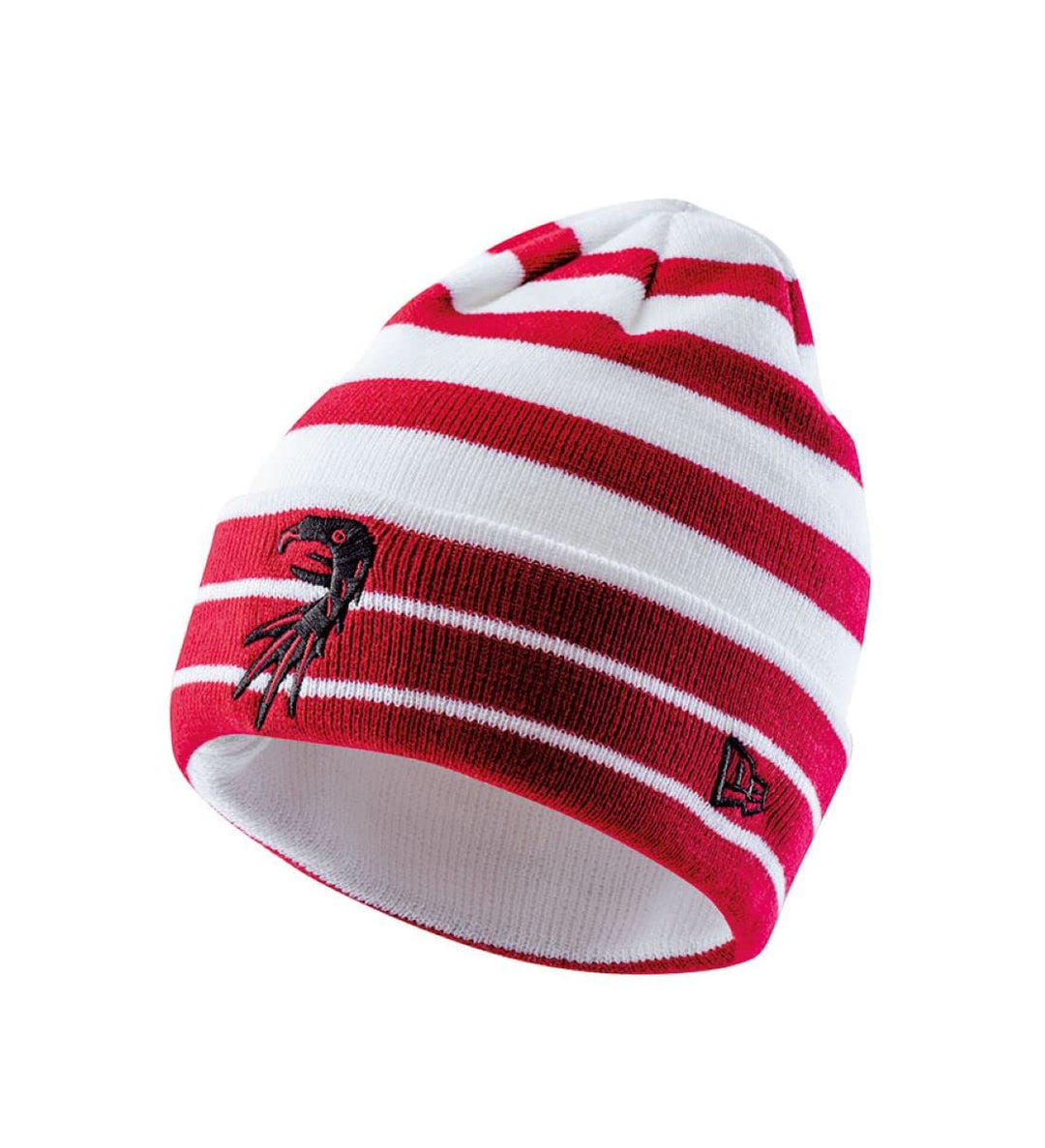 SC Freiburg SC Freiburg Mütze NE Streifen weiss-rot Wintermütze Beanie