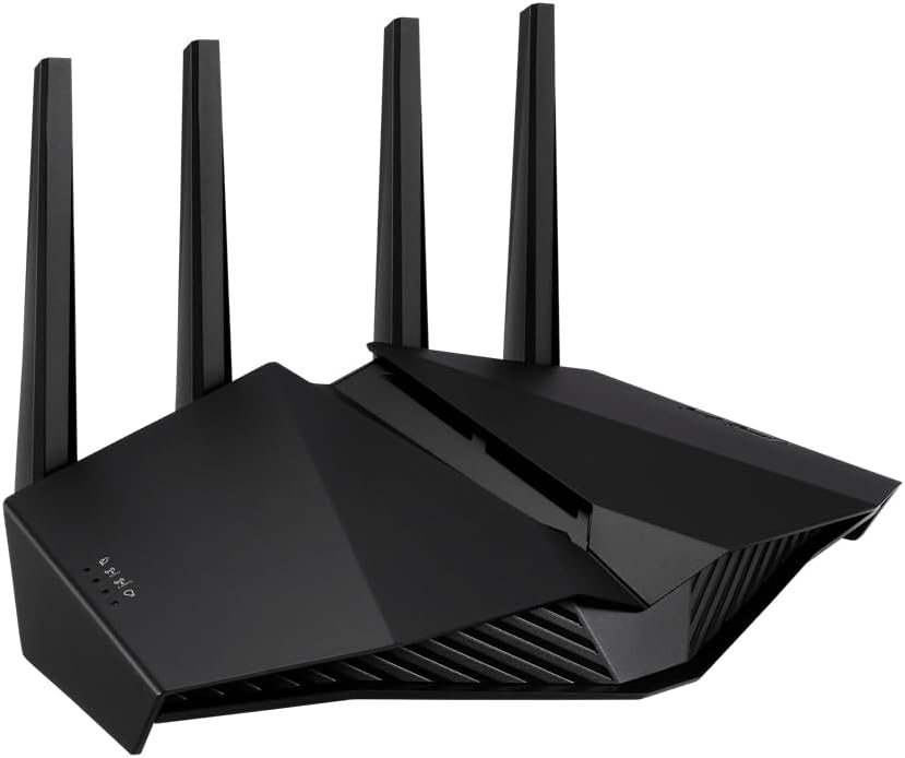 Asus RT-AX82U Gaming Router (Ai Mesh WLAN System, Aura RGB, WiFi 6 AX5400, Gaming Engine, Gigabit, 1