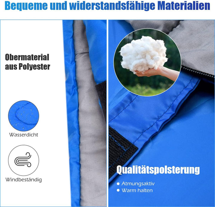 DREAMADE Doppel-Schlafsack, 2 in 1 Outdoor Schlafsack, Doppel Deckenschlafsack, Sommerschlafsack 2er