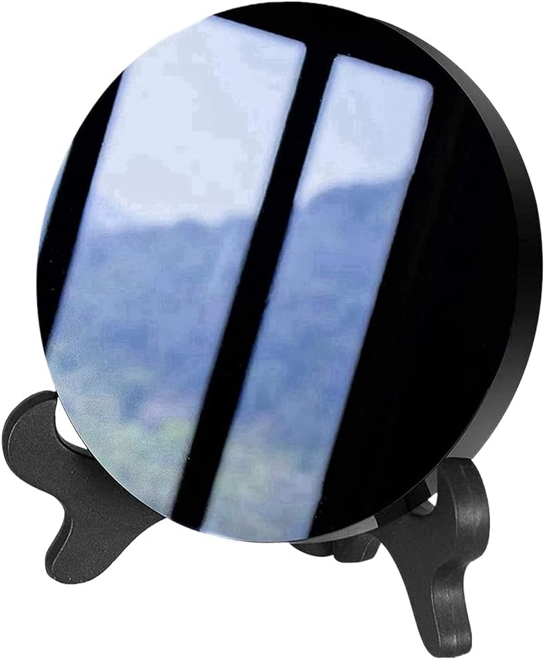 Iegefirm Obsidian mit StäNder Feng Shui Natural Crystal Haus Dekoration Sammeln Von Reichtum und Ger