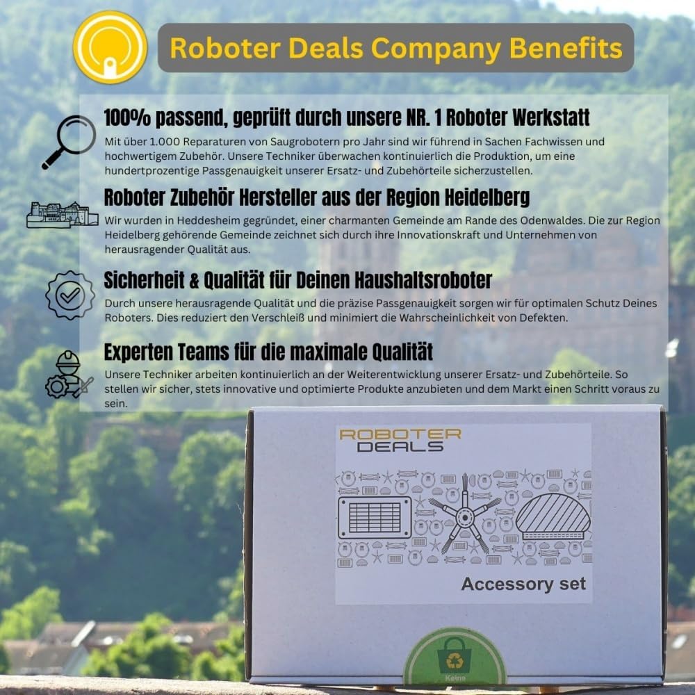 Roboter Deals - Gummi Hauptbürste, Ersatzbürste, Kombibürste für Dreame L40s Pro Ultra