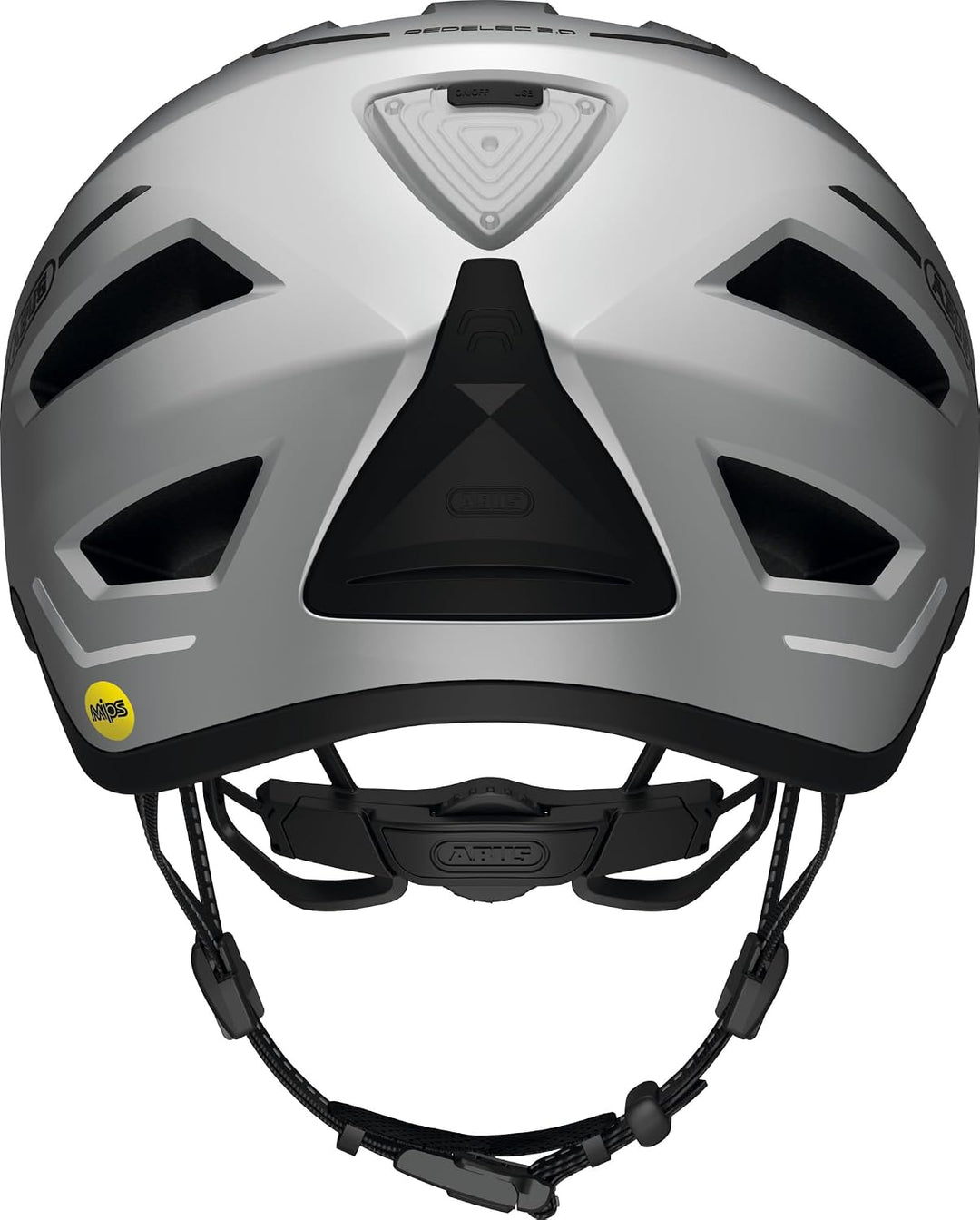 ABUS Stadthelm Pedelec 2.0 MIPS - Fahrradhelm mit Rücklicht, Schirm, Regenhaube und MIPS-Aufprallsch