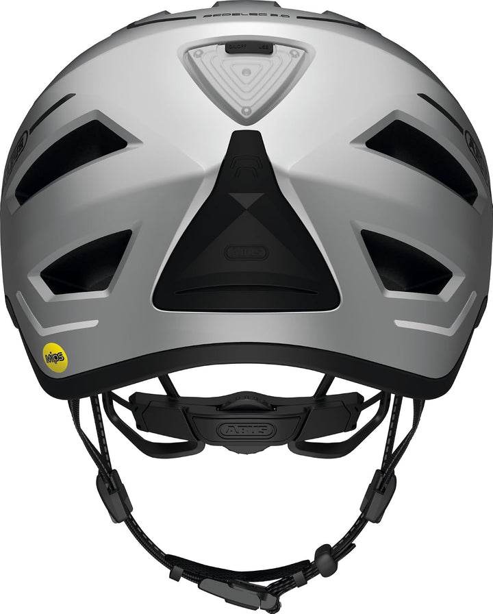 ABUS Stadthelm Pedelec 2.0 MIPS - Fahrradhelm mit Rücklicht, Schirm, Regenhaube und MIPS-Aufprallsch