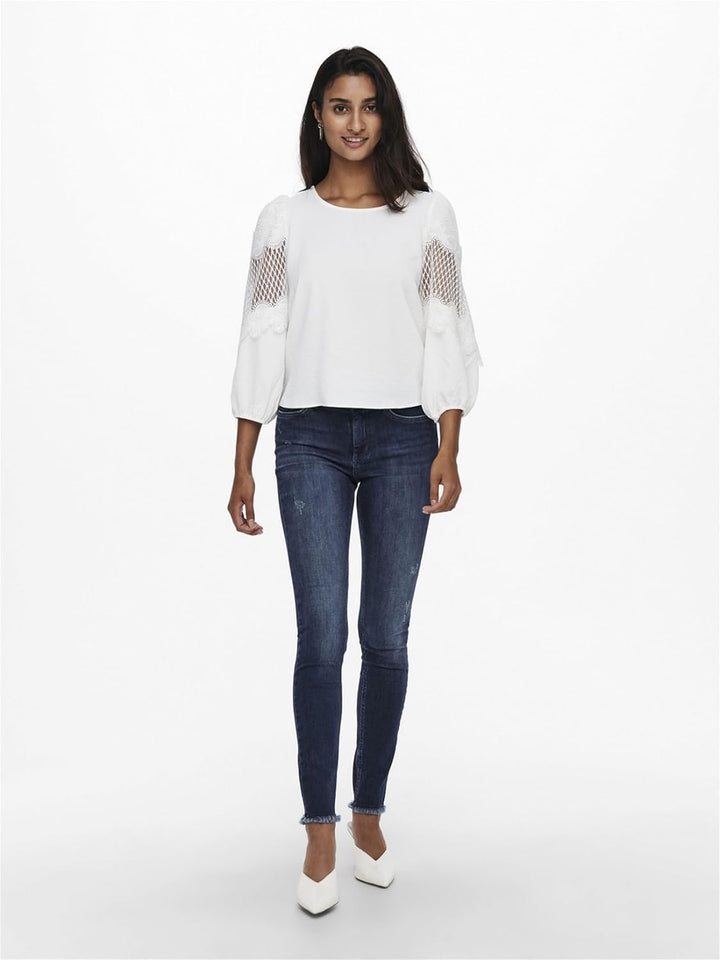 ONLY Female Skinny Jeans ONLBLUSH Mittlere Taille Skinny Fit Jeans XS / 32L Dark Blue Denim, XS / 32