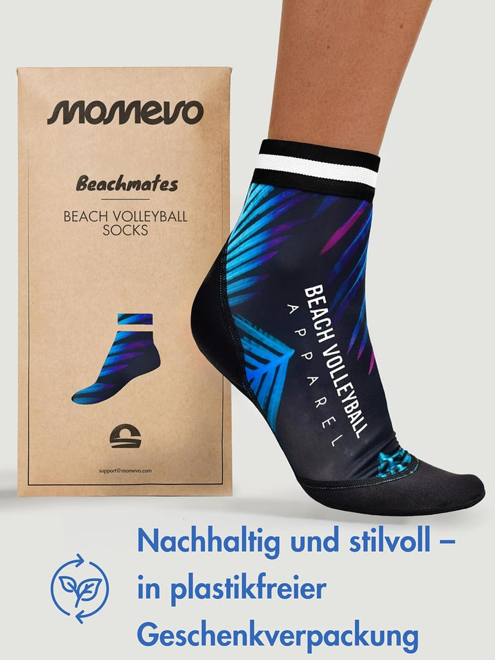 Momevo Beachmates Beachvolleyball Socken - schützende Beachsocken aus Neopren und Elasthan - idealer