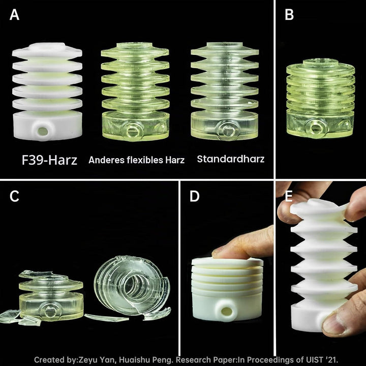 RESIONE Flexibles 3D Drucker Resin, 405nm UV-härtendes DLP LCD MSLA Resin Gummi wie TPU wie Photopol