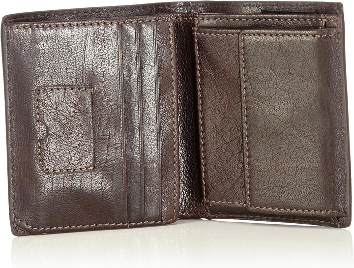 Strellson Herren Geldbeutel Jefferson Brieftasche aus Leder Braun (Dark Brown 702), Braun (Dark Brow