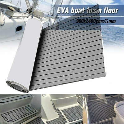 240cm x 90cm x 6mm Eva-Schaum Deckbeschläge für Boote Yacht Marine Bodenbelag Rutschfester Teppich M