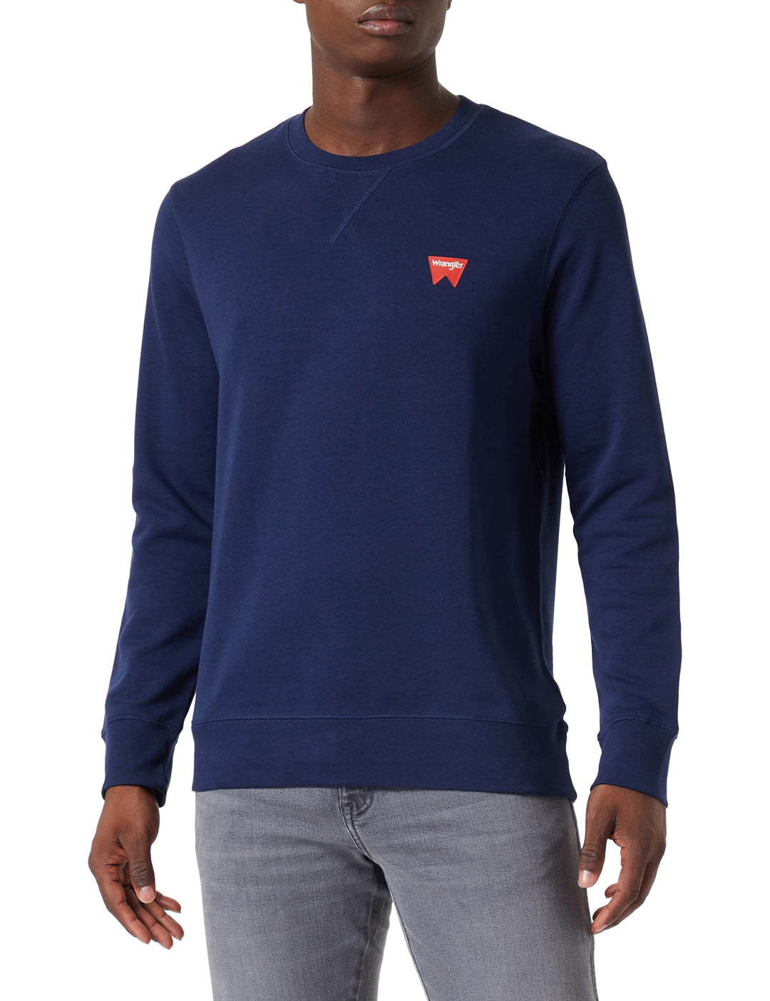 Wrangler Herren Sign Off Crew Navy Sweatshirt M Navy, M Navy