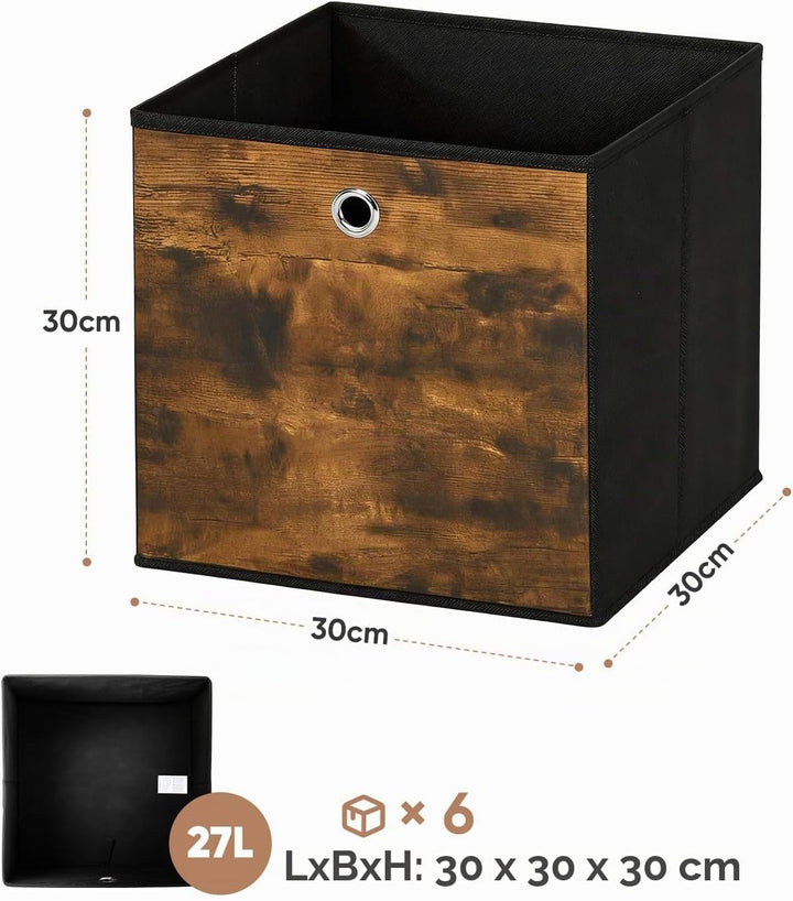 Sekey Aufbewahrungsbox Stoff, Faltbox Organizer mit Griff, Einsatz für Kallax Regal, EKET Würfelrega