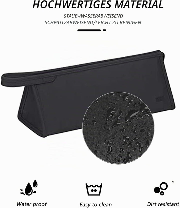 Reisetasche für Dyson Airwrap Long/Supersonic Haartrockner & Zubehör (PU-Leder Wasserdichter-Schwarz