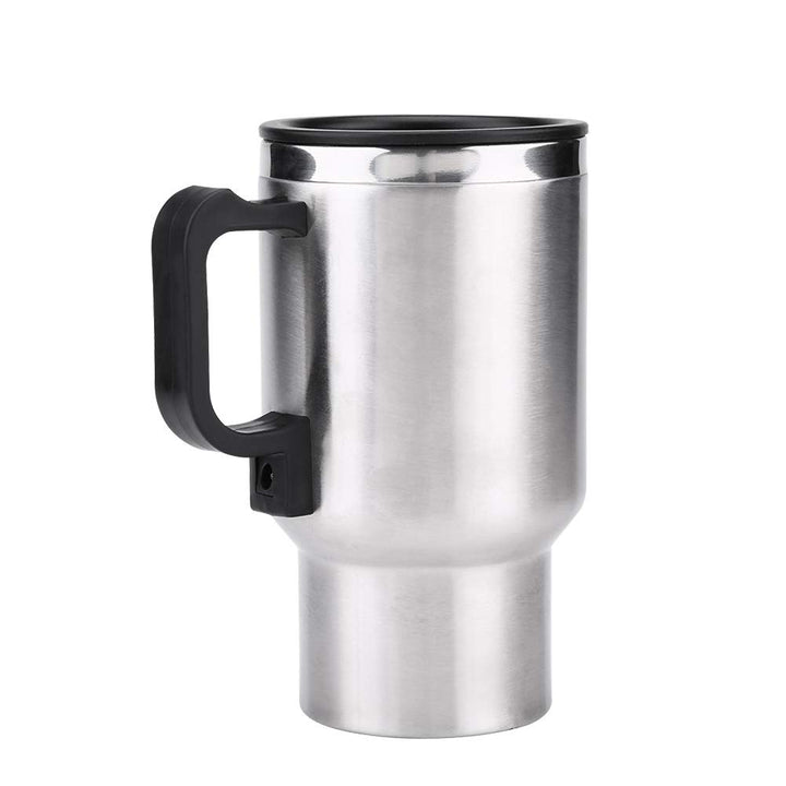Auto Wasserkocher 12V, 450 ml Autowasserkocher aus Edelstahl, Tragbar Elektrischer Reise, Reisewasse