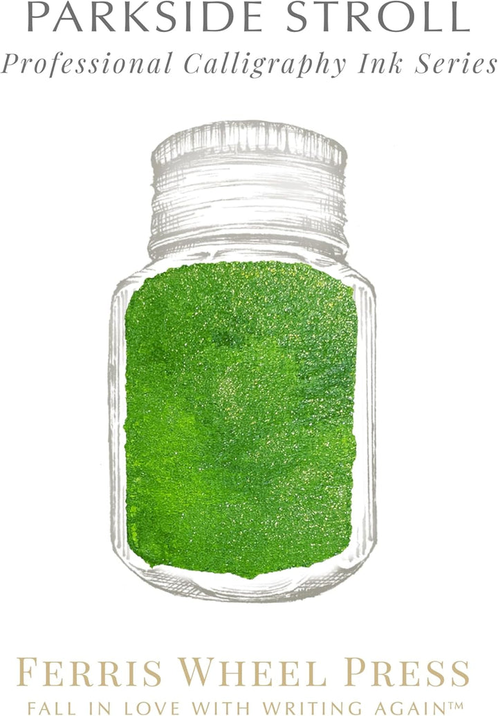 Ferris Wheel Press Calligraphy Ink, Verdant Green, 28ml Verdant Green 28 ml, Verdant Green 28 ml
