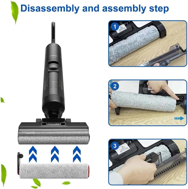 Zubehör für Dreame H12 Pro, H12 Dual, 2 Bürstenrolle 4 Filter Nass Trockensauger Ersatzteile Walzenb