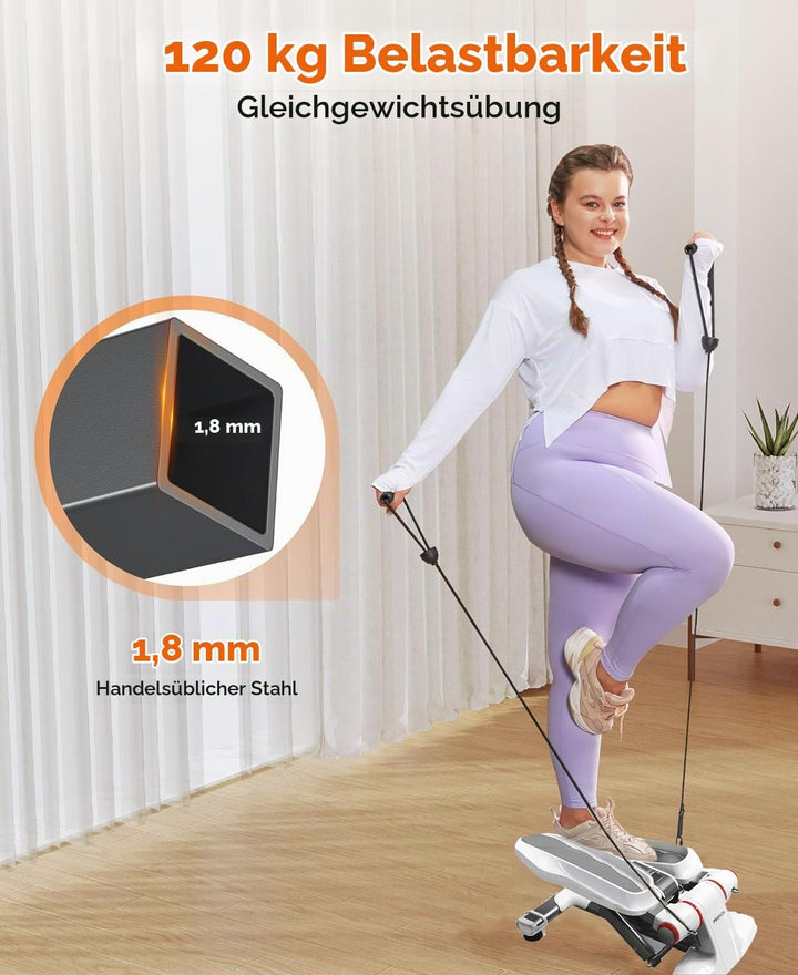 PROIRON Stepper für Zuhause, Up-Down-Stepper mit Display für Bein- und Po-Training, Grösseres Pedal