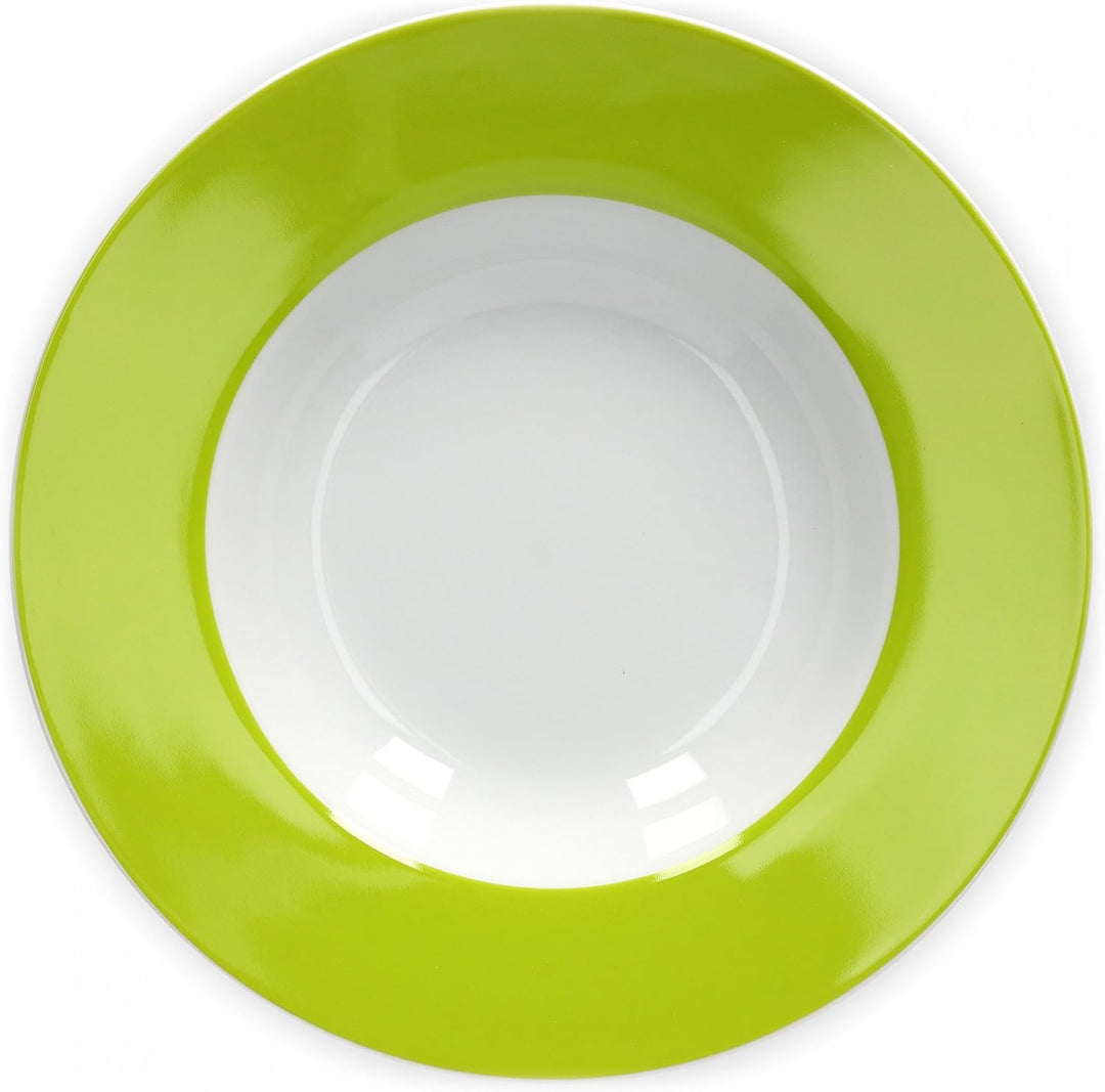 van Well Vario Suppenteller-Set 6-teilig - Teller-Service für 6 Personen - tiefe Pasta-Teller 21,5cm