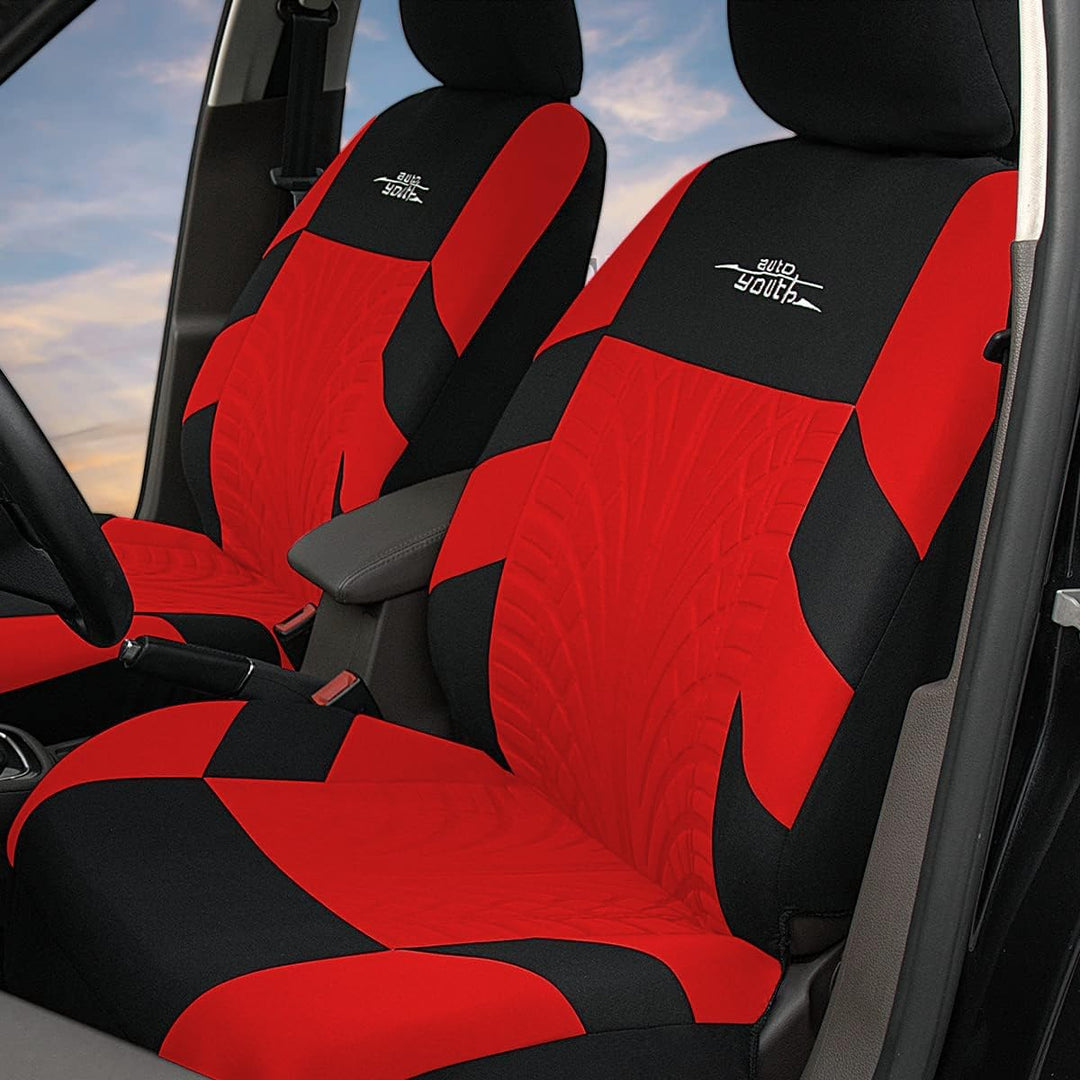 AUTOYOUTH Autositzbezüge, Vordersitzbezüge, mit geteilter Autobank, für Damen, komplettes Set, Sitzs