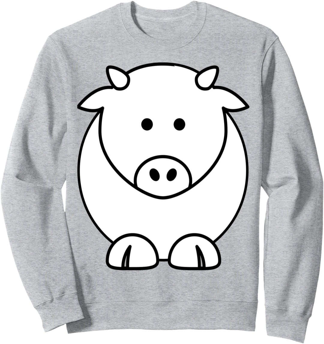 Kuh niedlichen Cartoon Sweatshirt