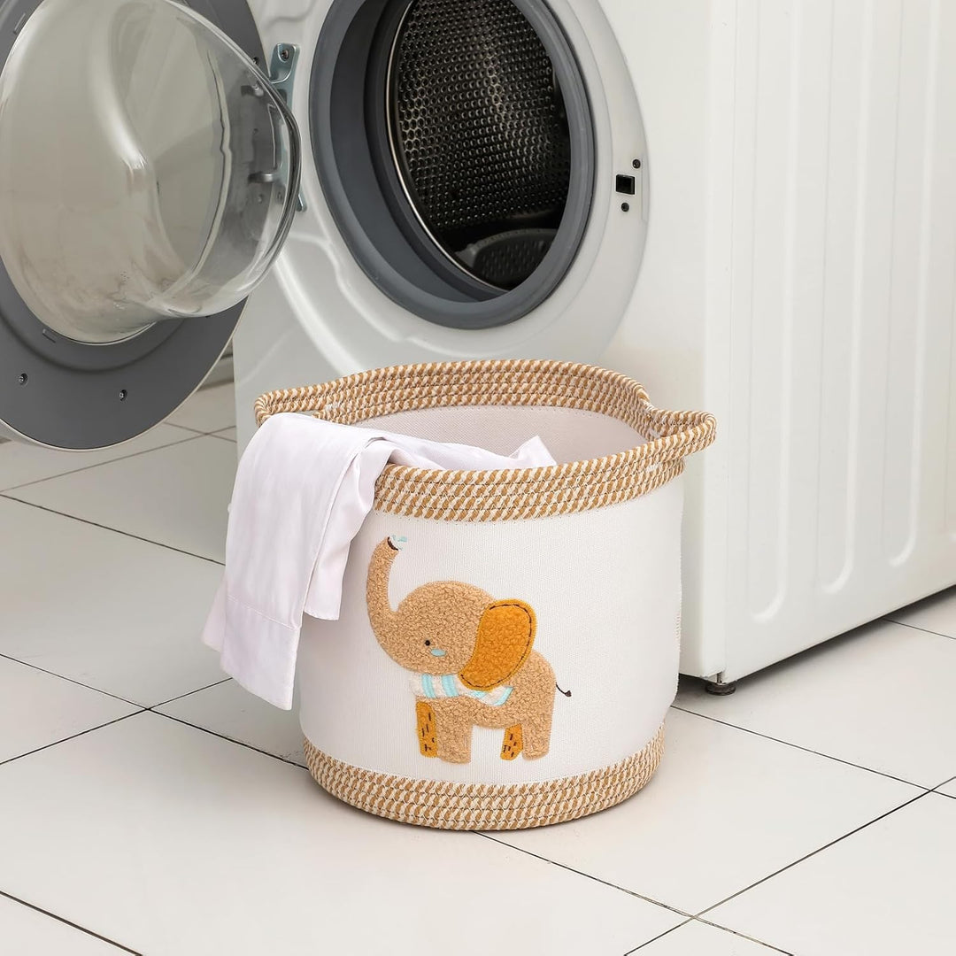 Baby Spielzeugkorb Decke Körbe Wäschekorb Niedliche Kinderzimmer Organisation Behälter mit Griff, ge