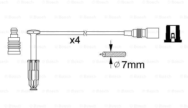 Bosch 0986356352 - Zündleitung - 1 Stück