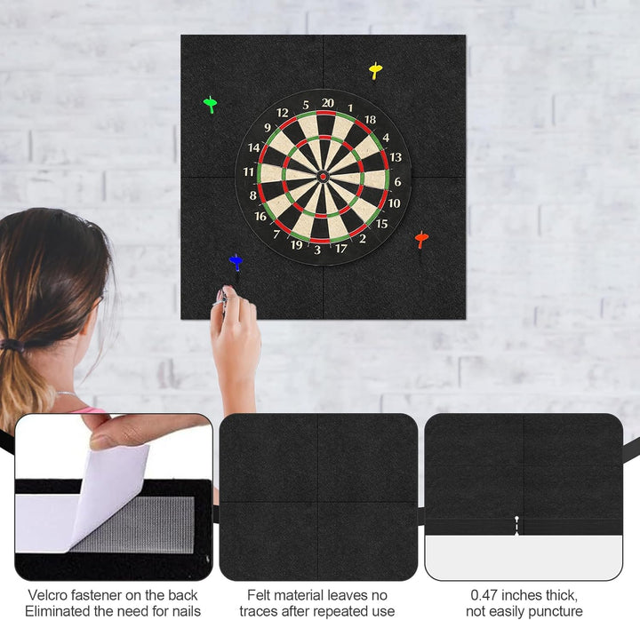 Dartboard Wandschutz,Filz Dartscheibe Dart Zubehör-Dart Surround Eva T:1.2cm,Dartscheibe Schutzring