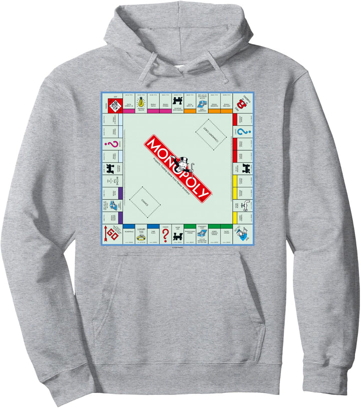 Monopoly Vintage Classic Board Game Color Logo Pullover Hoodie