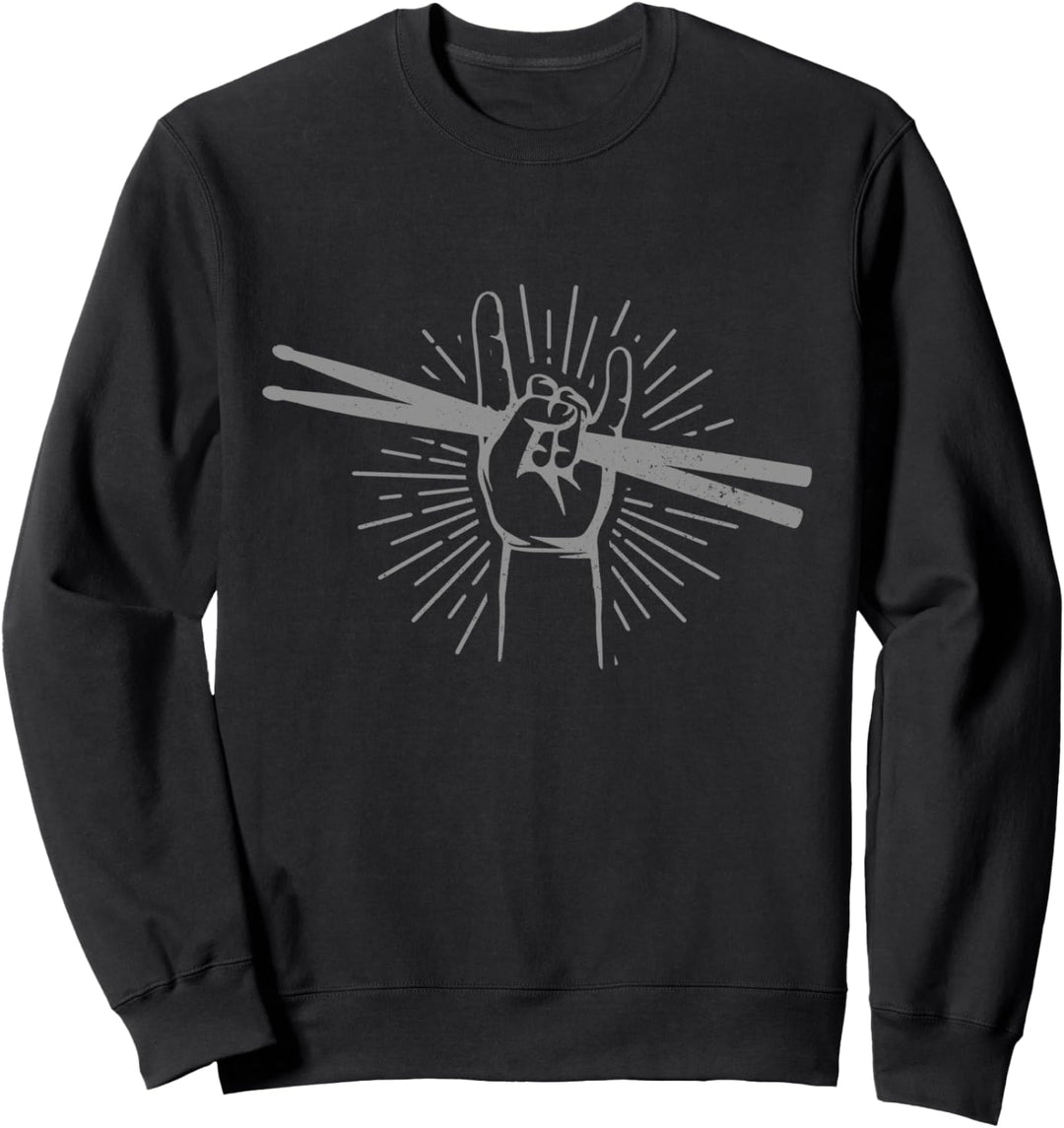 Drummer Schlagzeug Rock & Roll Musik Schlagzeuger Geschenk Sweatshirt