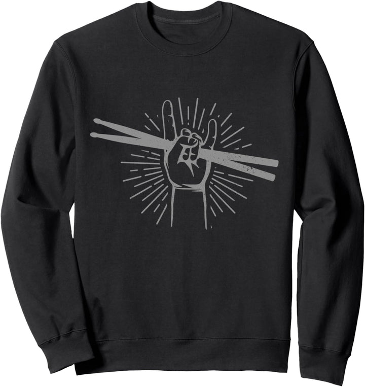 Drummer Schlagzeug Rock & Roll Musik Schlagzeuger Geschenk Sweatshirt