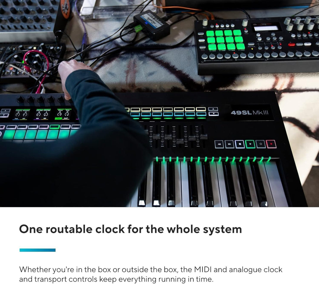 Novation 49SL MkIII MIDI-Controller-Keyboard mit 49 Tasten und Sequenzer sowie DAW-Integration