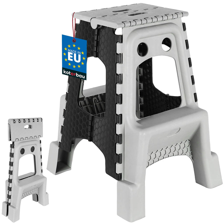 KOTARBAU® Tritthocker klappbar - 55 cm - Klappstuhl - Sitzhocker - Klapphocker - rutschfest & Stands