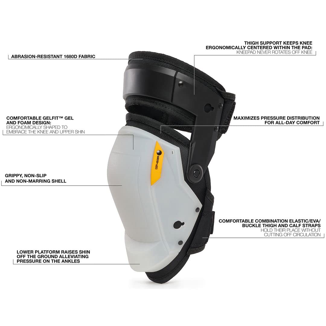 ToughBuilt KP-G3R Gelfit Grip Oberschenkelstütze Stabilisierung Knieschoner